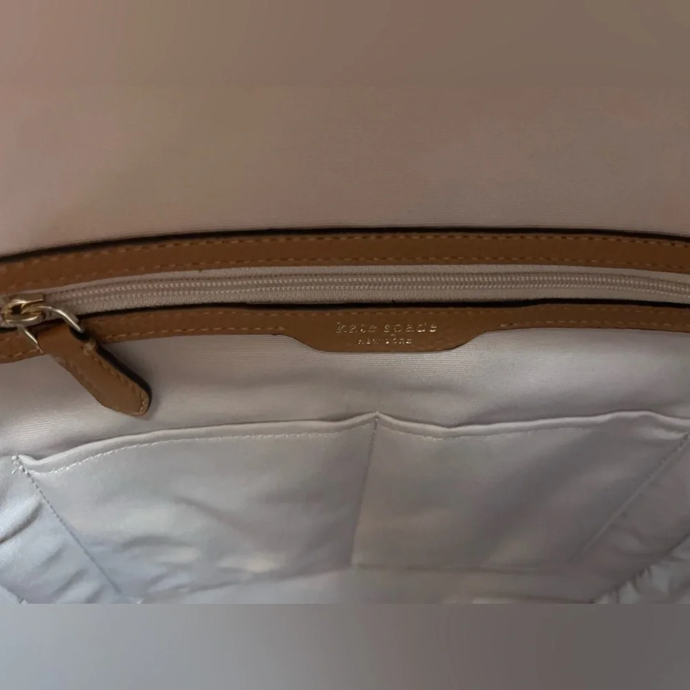 Kate Spade Hudson Large Backpack Tan, Like New Condition - Picture 12 of 15
